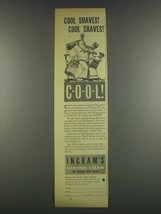 1932 Ingram&#39;s Shaving Cream Ad - Cool Shaves! - £14.45 GBP