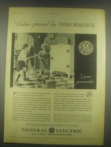 1932 General Electric Refrigerators Ad - Value-Proved - $18.49