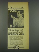 1933 Mentholatum Ointment Ad - Chapped Hands - £14.50 GBP
