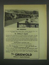1933 The Griswold Resort Ad - £14.82 GBP
