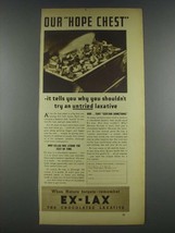 1935 Ex-Lax Laxative Ad - Our Hope Chest - £14.09 GBP