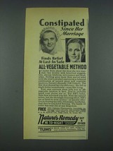 1935 Nature&#39;s Remedy Ad - Constipated Since Marriage - £14.48 GBP