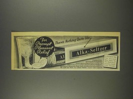 1936 Alka-Seltzer Medicine Ad - For Prompt Relief - $18.49