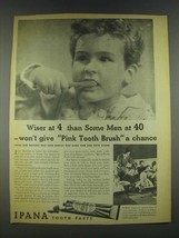 1936 Ipana Tooth Paste Ad - Wiser at 4 - $18.49