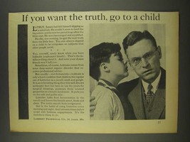 1936 Lambert Pharmacal Listerine Ad - Go to a Child - £14.78 GBP