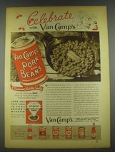 1936 Van Camp&#39;s Pork and Beans Ad - Celebrate - £14.60 GBP