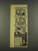 1937 Alka-Seltzer Medicine Ad - Ache Seems to Disappear - $18.49