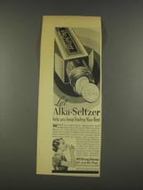 1937 Alka-Seltzer Medicine Ad - Keep Feeling Your Best - £14.72 GBP