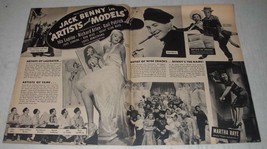 1937 Artists and Models Movie Ad - Jack Benny - £14.56 GBP