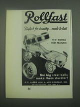 1939 Rollfast Roller Skates Ad - Styled for Beauty - $18.49