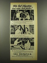 1939 Sal Hepatica Ad - Come Back Faster - $18.49