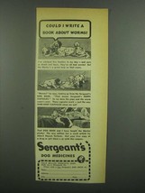 1939 Sergeant&#39;s Dog Medicines Ad - Could I Write a Book - $18.49