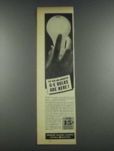 1937 General Electric Edison Mazda Lamps Ad - Brighter - $18.49