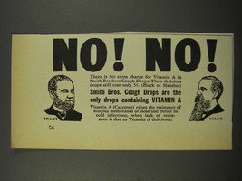 1940 Smith Bros. Cough Drops Ad - No! No! - £14.56 GBP
