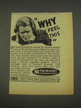 1937 Nature&#39;s Remedy Ad - Why Do I Feel Like This - £14.48 GBP