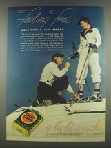 1937 Lucky Strike Cigarettes Ad - Feeling Fine - £14.60 GBP
