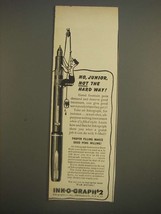 1944 Ink-O-Graph Pen Ad - No, Junior, not the hard way - £14.65 GBP