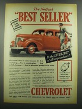 1939 Chevrolet Car Ad - The Nation's Best Seller - £14.53 GBP