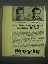 1939 Movie Mirror Magazine Ad - Fred MacMurray - £14.62 GBP