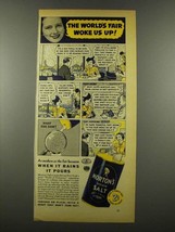 1939 Morton&#39;s Iodized Salt Ad - World&#39;s Fair Woke Us Up - £14.09 GBP