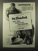 1947 The Fugitive Movie Ad - H. Fonda, Dolores Del Rio - £14.61 GBP