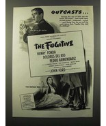 1947 The Fugitive Movie Ad - H. Fonda, Dolores Del Rio - £14.54 GBP