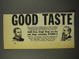 1940 Smith Bros. Cough Drops Ad - Good Taste - £14.56 GBP