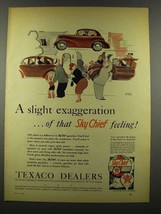 1940 Texaco Sky Chief Gasoline Ad - Gluyas Williams - $18.49