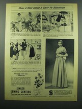 1949 Singer Sewing Centers Ad - Taxi Trip to Bermuda - $18.49