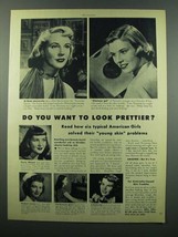 1949 Noxzema Cream Ad - Dee Gentner, Dorothy White - £14.44 GBP