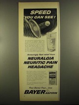 1955 Bayer Aspirin Ad - Speed You Can See! - £14.92 GBP