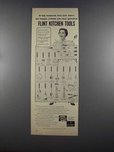 1955 Ekco Flint Kitchen Tools Ad - 6 Big Reasons - $18.49