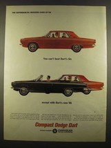 1964 Dodge Dart Ad - You Can't Beat Dart's Six - $18.49