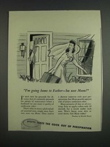 1943 Bristol-Myers Mum Deodorant Ad - I&#39;m Going Home to Father - £14.78 GBP