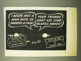 1943 Star Double Edge and Single Edge Blades Ad - £14.74 GBP