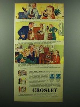 1945 Crosley Radio Ad - John and I will Be Right Over - £14.78 GBP