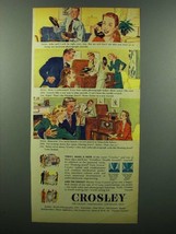 1945 Crosley Radio Ad - John and I will Be Right Over - £14.30 GBP