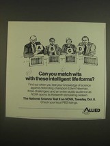 1985 Allied Ad - NOVA National Science Test II PBS TV Show - Match Wits - £14.44 GBP