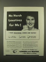 1945 Sunkist Lemons Ad - No Harsh Laxatives For Me - £14.73 GBP