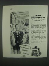 1946 J.B. Williams Aqua Velva After Shave Ad - Here&#39;s your invitation to join - £14.44 GBP