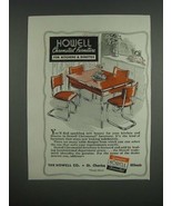 1946 Howell Chromsteel Furniture Ad - for Kitchens &amp; Dinettes - $18.49