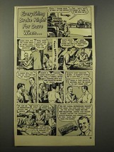 1947 Gillette Razor Blades Ad - Broke Right for Dave - $18.49