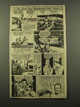 1947 Gillette Razor Blades Ad - Fisherman's Luck - $18.49