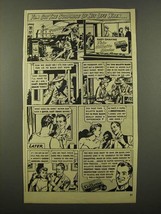 1947 Gillette Razor Blades Ad - Surprise of His Life - $18.49