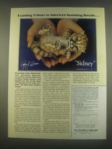 1985 Hamilton Collection Ad - Sidney Porcelain Figurine - $18.49