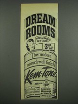 1947 Sherwin-Williams Kem-tone Paint Ad - Dream Rooms - £14.73 GBP