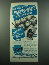 1949 Heinz Cooked Spaghetti Ad - in Green Pepper Cases - £14.55 GBP