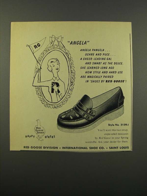 Primary image for 1949 Red Goose Style No. 3139-1 Shoe Ad - Angela