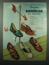 1949 Sandler of Boston Sportsters Shoes Ad - Four Winds - £14.73 GBP