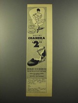 1949 Sylvia&#39;s Chandra Shoe Ad - Sultry - $18.49